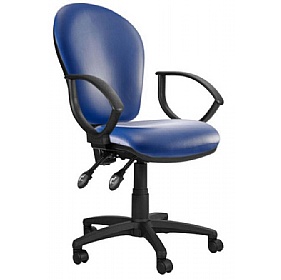 Ascot High Back Vinyl 3-Lever Operator Chairs