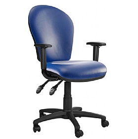 Ascot High Back Vinyl 3-Lever Operator Chairs
