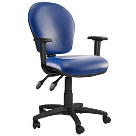Ascot Medium Back Vinyl 2-Lever Operator Chairs