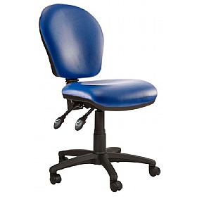 Ascot Medium Back Vinyl 3-Lever Operator Chairs