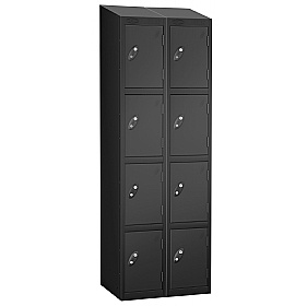 Atom Black Antibacterial Sloping Top Lockers - Has