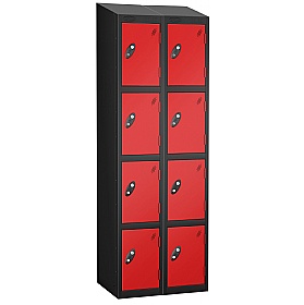 Atom Black Antibacterial Sloping Top Lockers - Has