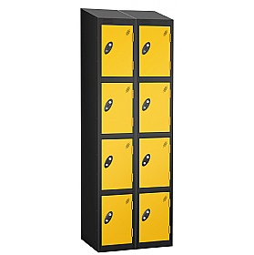 Atom Black Antibacterial Sloping Top Lockers - Has