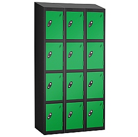 Atom Black Antibacterial Sloping Top Lockers - Has