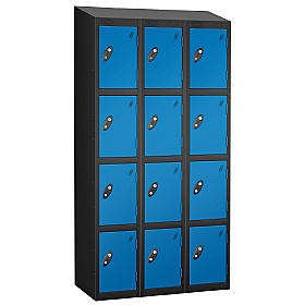 Atom Black Antibacterial Sloping Top Lockers - Has