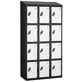 Atom Black Antibacterial Sloping Top Lockers