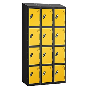 Atom Black Antibacterial Sloping Top Lockers