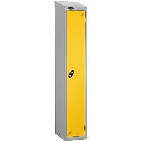 Atom Silver Antibacterial Sloping Top Lockers