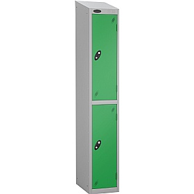 Atom Silver Antibacterial Sloping Top Lockers