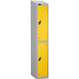 Atom Silver Antibacterial Sloping Top Lockers