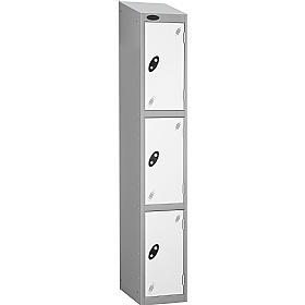 Atom Silver Antibacterial Sloping Top Lockers