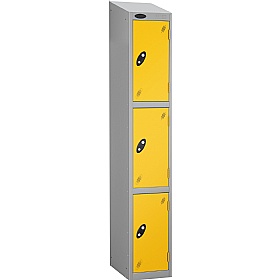Atom Silver Antibacterial Sloping Top Lockers