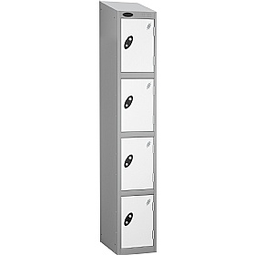 Atom Silver Antibacterial Sloping Top Lockers