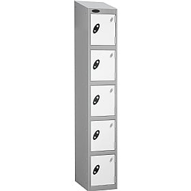 Atom Silver Antibacterial Sloping Top Lockers - Ha