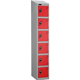 Atom Silver Antibacterial Sloping Top Lockers - Ha