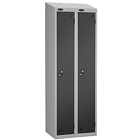 Atom Silver Antibacterial Sloping Top Lockers