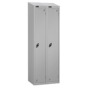 Atom Silver Antibacterial Sloping Top Lockers