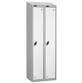 Atom Silver Antibacterial Sloping Top Lockers