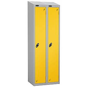 Atom Silver Antibacterial Sloping Top Lockers