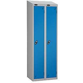 Atom Silver Antibacterial Sloping Top Lockers - Ha