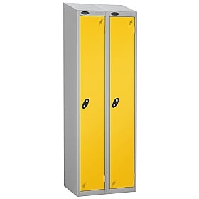 Atom Silver Antibacterial Sloping Top Lockers - Ha