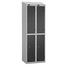 Atom Silver Antibacterial Sloping Top Lockers