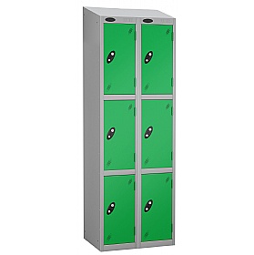 Atom Silver Antibacterial Sloping Top Lockers