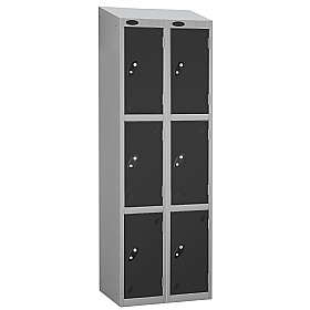 Atom Silver Antibacterial Sloping Top Lockers