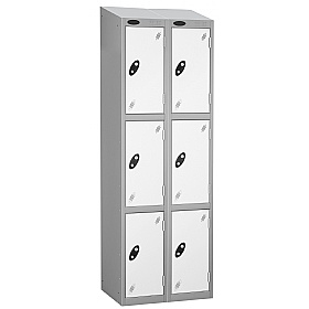 Atom Silver Antibacterial Sloping Top Lockers
