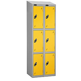 Atom Silver Antibacterial Sloping Top Lockers