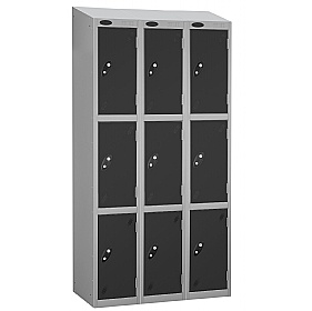 Atom Silver Antibacterial Sloping Top Lockers