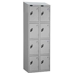 Atom Silver Antibacterial Sloping Top Lockers