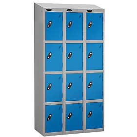 Atom Silver Antibacterial Sloping Top Lockers