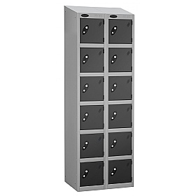 Atom Silver Antibacterial Sloping Top Lockers