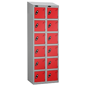 Atom Silver Antibacterial Sloping Top Lockers