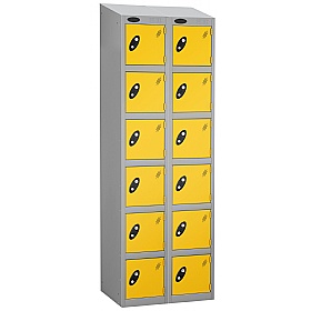 Atom Silver Antibacterial Sloping Top Lockers