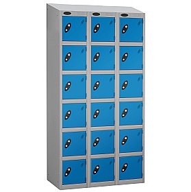 Atom Silver Antibacterial Sloping Top Lockers