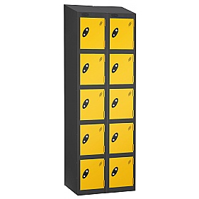Atom Black Antibacterial Sloping Top Lockers - Has