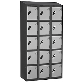 Atom Black Antibacterial Sloping Top Lockers - Has
