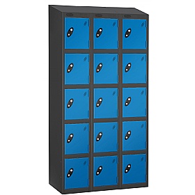 Atom Black Antibacterial Sloping Top Lockers