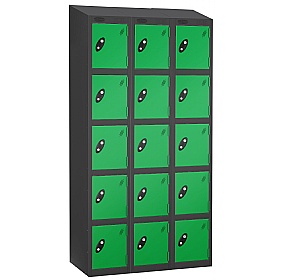 Atom Black Antibacterial Sloping Top Lockers