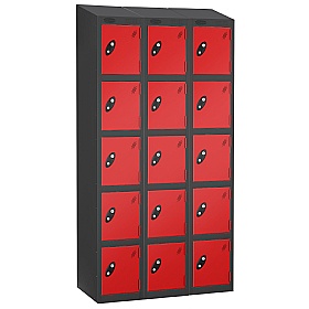Atom Black Antibacterial Sloping Top Lockers