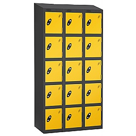 Atom Black Antibacterial Sloping Top Lockers