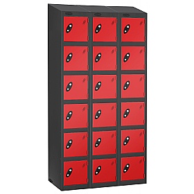 Atom Black Antibacterial Sloping Top Lockers