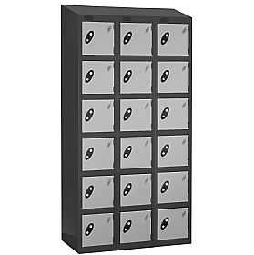 Atom Black Antibacterial Sloping Top Lockers