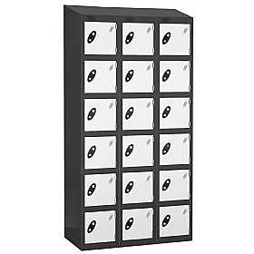 Atom Black Antibacterial Sloping Top Lockers
