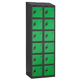 Atom Black Antibacterial Sloping Top Lockers - Has