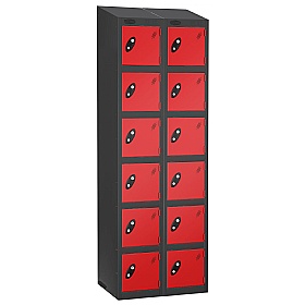 Atom Black Antibacterial Sloping Top Lockers - Has