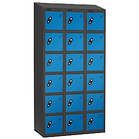 Atom Black Antibacterial Sloping Top Lockers - Has