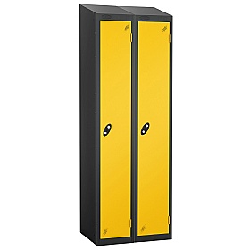 Atom Black Antibacterial Sloping Top Lockers - Has